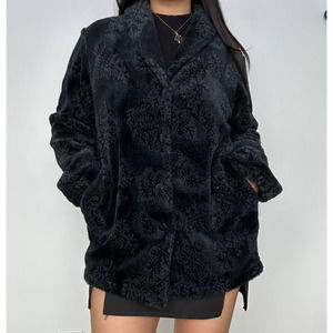 Sonoma Black Winter Fur Jacket Women's Small